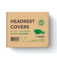3D Dental Headrest Covers Biodegradable 10x11 250/Box
